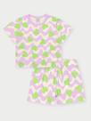 Conjunto Infantil Menina Heart Shapes Lilás Abrange