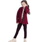 Conjunto Infantil Menina Inverno Casaco Boucle E Calça Molicotton Tam 6 a 14 - Angerô