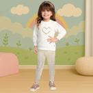Conjunto Infantil Menina Inverno Casaco e Legging Confortável Sofisticado Milon 2000765 Conjunto Infantil Menina Inverno Casaco e Legging Confortável Sofisticado Milon 2000765