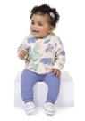 Conjunto Infantil Menina Jaqueta Estampada Em Moletom Flanelado Malwee Kids 1
