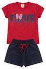 Conjunto Infantil Menina Love Laço.