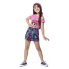 Conjunto Infantil Menina Lovelly Dog Blusa Short Saia BG