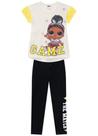Conjunto infantil menina malha estampa lol surprise brandili