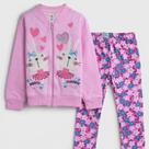 Conjunto infantil menina malwee zig zig zaa - tamanho 03 - 100% algodão -