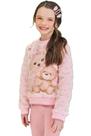 Conjunto Infantil Menina Marca Kukiê Inverno Blusa Pêlo Legging Veludo 80175