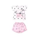 Conjunto Infantil Menina Marfim Suedine Sarah Dálmata