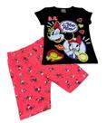 Conjunto Infantil Menina Margarida Blusa E Shorts Ciclista Conjunto Infantil Menina Margarida Blusa E Shorts Ciclista