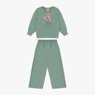 Conjunto Infantil Menina Moletom Manga Longa E Calça Wide Leg Rovitex