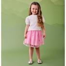 Conjunto Infantil Menina Momi Blusa e Saia com Shorts Interno