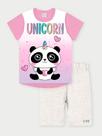 Conjunto Infantil Menina Panda Mescla Abrange
