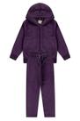 Conjunto Infantil Menina Plush - Orelinhas - Roxo