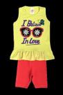 Conjunto Infantil Menina Regata De Babadinho I Believe In Love