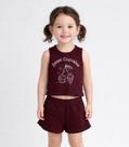 Conjunto Infantil Menina Regata e Short Select Vermelho