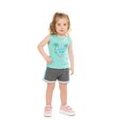 Conjunto Infantil Menina Regata e Shorts Tile E Sul