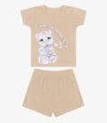 Conjunto Infantil Menina Select Bege