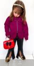 Conjunto Infantil Menina Suplex Cirre Festa Blusa Matelassê
