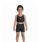 Conjunto infantil menina suplex poliamida 2 a 12 anos