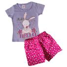 Conjunto Infantil Menina Tamanho 02 - Coelhinho Apaixonado