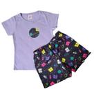 Conjunto Infantil Menina Tamanho 04 - Mundo da Lua