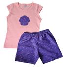 Conjunto Infantil Menina Tamanho 08 - Cupcake