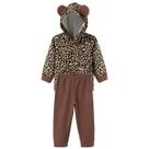 Conjunto Infantil Menina Urso Inverno Fleece Plush Inverno