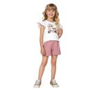 Conjunto Infantil Menina Verão Blusa e Short Milon 2000730 Conjunto Infantil Menina Verão Blusa e Short Milon 2000730
