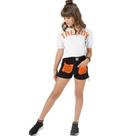Conjunto Infantil Menina Verão Blusa e Short Trendy 2 Peças - Fakini Playground Conjunto Infantil Menina Verão Blusa e Short Trendy 2 Peças - Fakini Playground