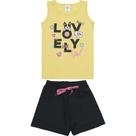 Conjunto Infantil Menina Verão Blusa e Short Viston 4616