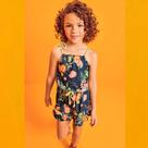 Conjunto Infantil Menina Verão Blusa e Shorts em Malha Fresh Natureza - Infanti
