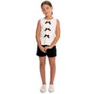 Conjunto Infantil Menina Verão Laços Preto - By Gus
