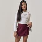 Conjunto Infantil Menina Vic&Vicky Blusa e Short Saia Bordo -