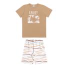 Conjunto infantil menino Alakazoo listras e ondas