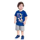 Conjunto infantil menino Baby League Azul Tamanho 3