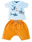 Conjunto Infantil Menino Bermuda Saruel E Camiseta Conjunto Infantil Menino Bermuda Saruel E Camiseta