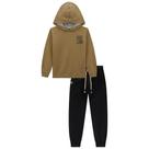 Conjunto Infantil Menino Blusão e Calça Jogger Moletom com Pelúcia MARRON- LucBoo Conjunto Infantil Menino Blusão e Calça Jogger Moletom com Pelúcia MARRON- LucBoo