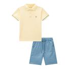 Conjunto Infantil Menino Camisa Polo e Bermuda Sarja Luc Boo