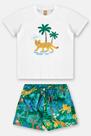 Conjunto Infantil Menino Camiseta/Bermuda Floresta Up Baby