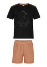 Conjunto Infantil Menino Camiseta/Bermuda Laranja Alakazoo