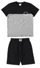 Conjunto infantil menino camiseta bicolor em algodão malwee kids preto 14