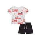 Conjunto Infantil Menino Camiseta Bombeirinho/ Bermuda Tactel Luc Boo