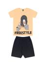 Conjunto Infantil Menino Camiseta e Bermuda - Tile E Sul