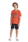 Conjunto Infantil Menino Camiseta e Bermuda Tmx Cor:LaranjaTamanho:4