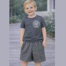 Conjunto Infantil Menino Camiseta Lets Play Academy e Shorts Texturizado Sem Bolsos 4YOU Cativa