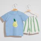 Conjunto Infantil Menino Camiseta/Short Listrado Pera Keko