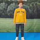 Conjunto Infantil Menino Casaco e Calça Moletom Peluciado Cool Team 2 peças - Luc.boo