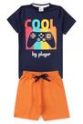 Conjunto infantil menino cool by player azul marinho
