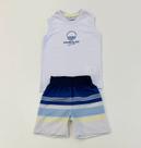 Conjunto Infantil Menino Divertto Regata e Bermuda Tactel Verão Conforto