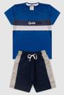 Conjunto Infantil Menino Duas Listras Gody Conjunto Infantil Menino Duas Listras Gody