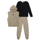 Conjunto infantil menino em moletinho Brandili