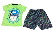 Conjunto Infantil Menino Estampado Do Capitão América Conjunto Infantil Menino Estampado Do Capitão América